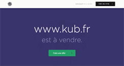 Desktop Screenshot of kub.fr
